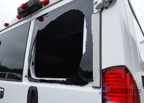 2021 Ram Promaster 1500 Low Roof 136 Wb из США, поврежденный, VIN 3C6LRVAG4ME500386